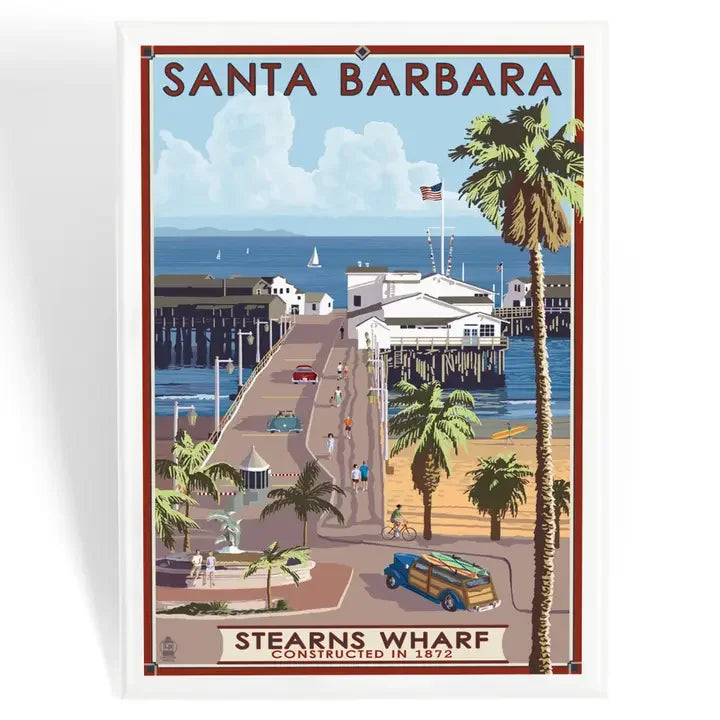 Stern's Wharf Santa Barbara Magnet