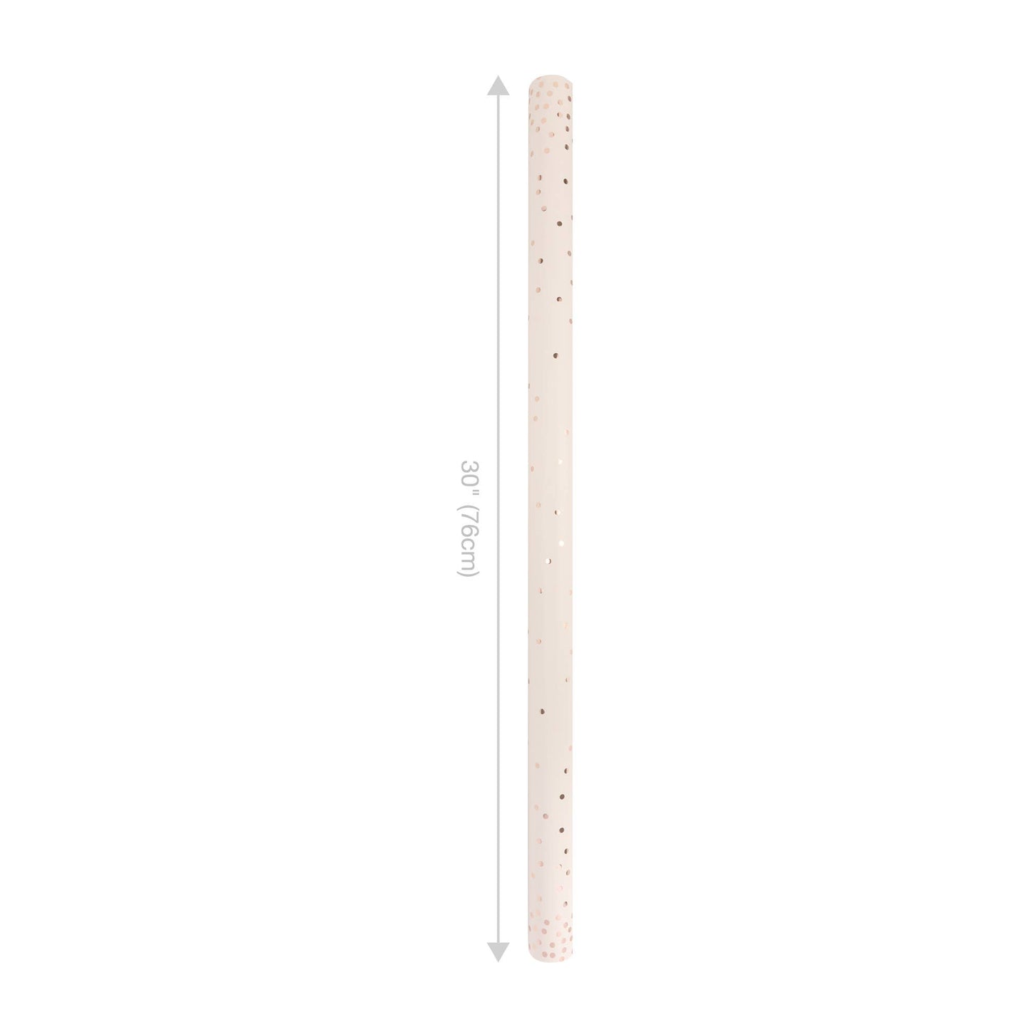 Rose Gold Metallic Small Dot - 30" x 10' Wrapping Paper