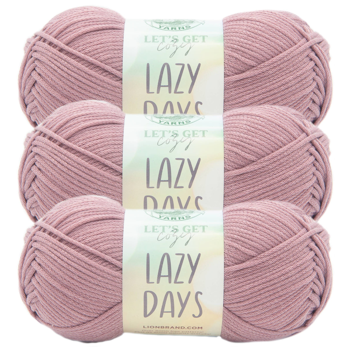 Lion Brand Yarn Lazy Days: Clay