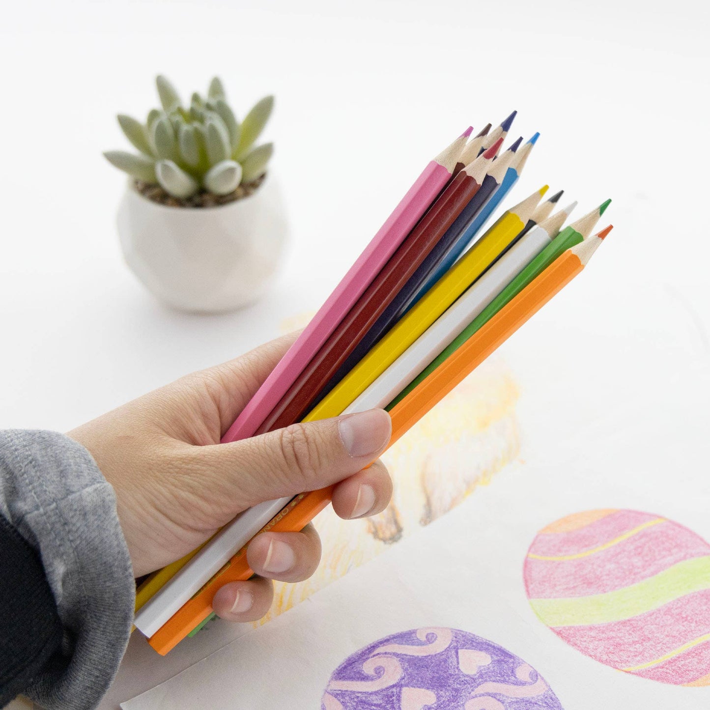 Wood 12 Colored Pencils