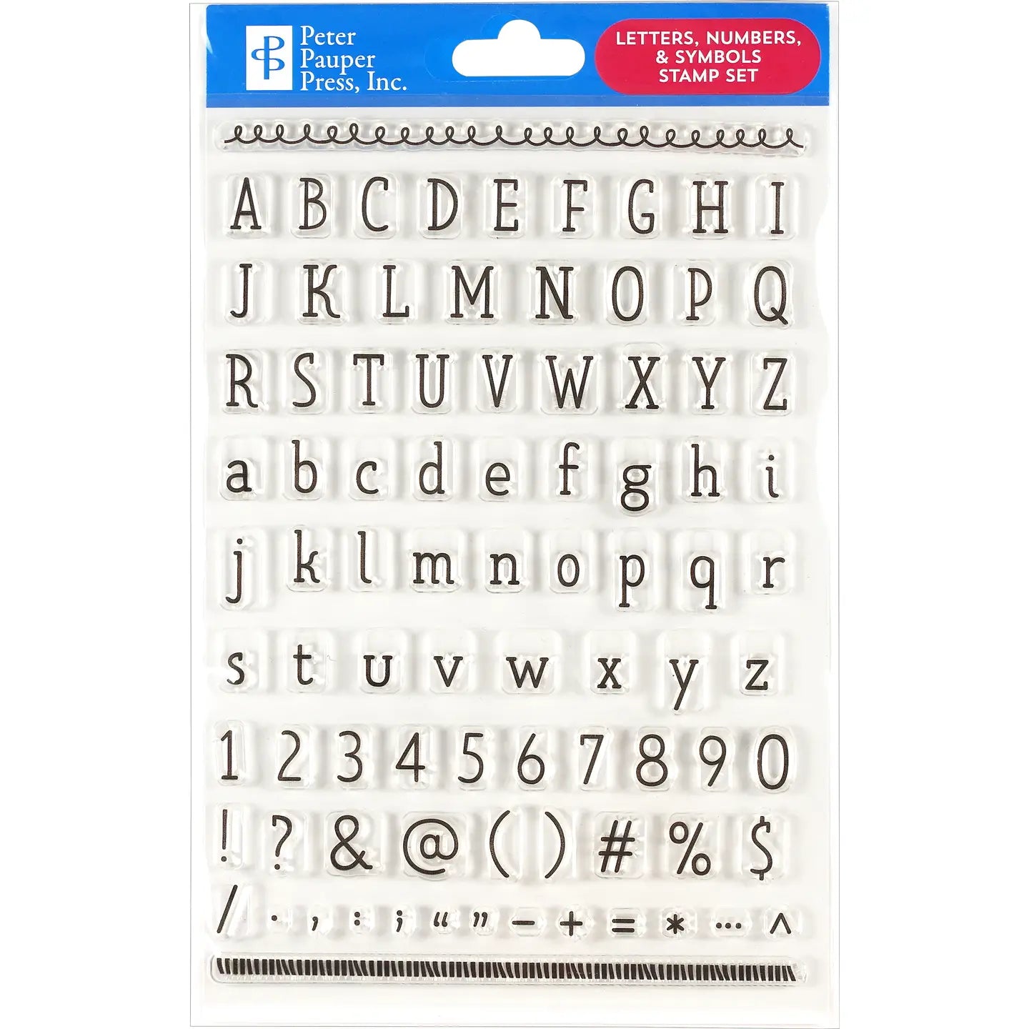 Letters, Numbers, And Symbols Clear Stamp Set