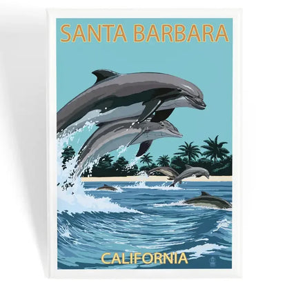 Dolphins Santa Barbara Magnet