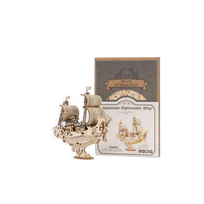 3D Wood Puzzle: Japanese Diplomatic Ship