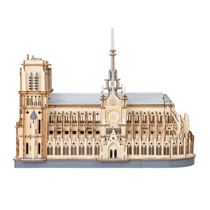 3D Wood Puzzle: Paris Cathedral