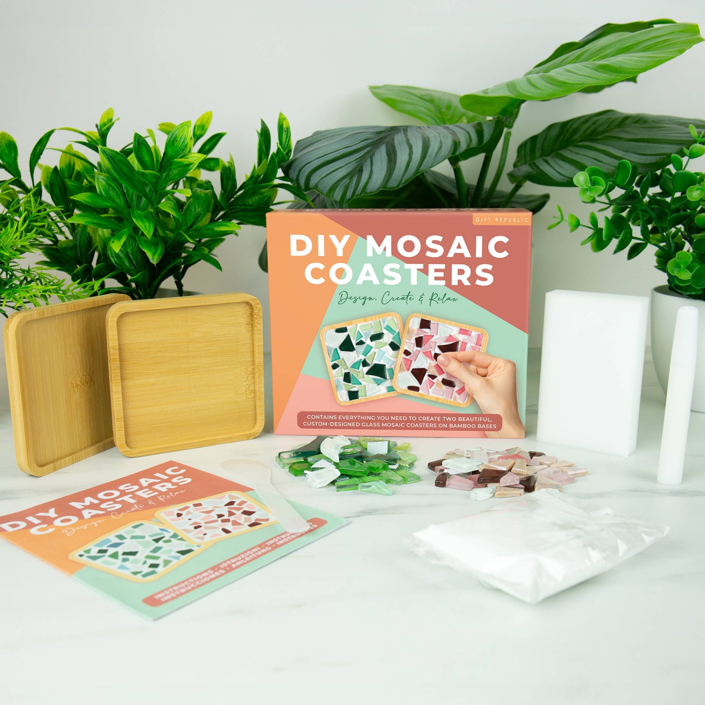 DIY MOSAIC COASTERS