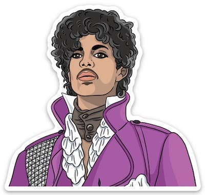 Purple Reign Prince Jacket Die Cut Sticker