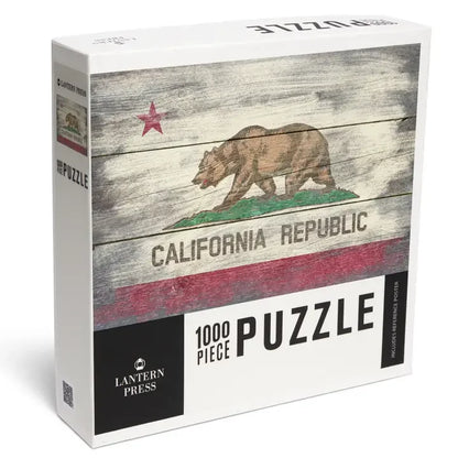 Rustic California Flag 1000 Piece Jigsaw Puzzle