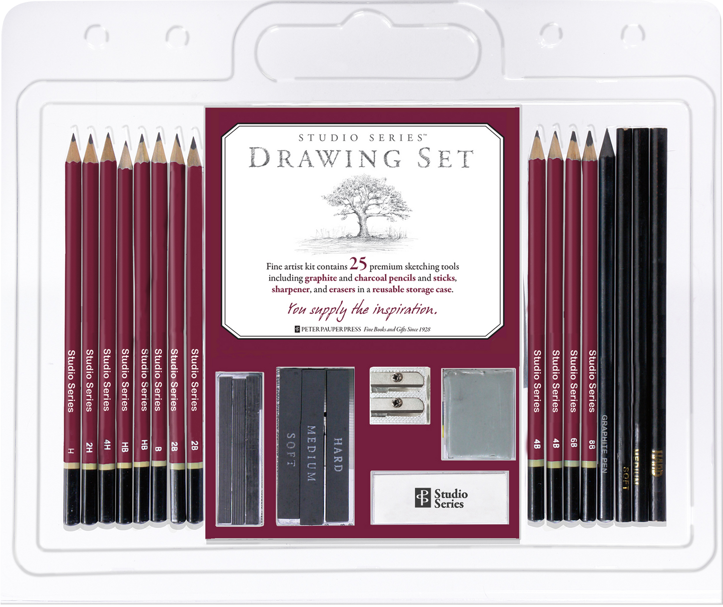 Studio Series 25-Piece Sketch & Drawing Pencil Set