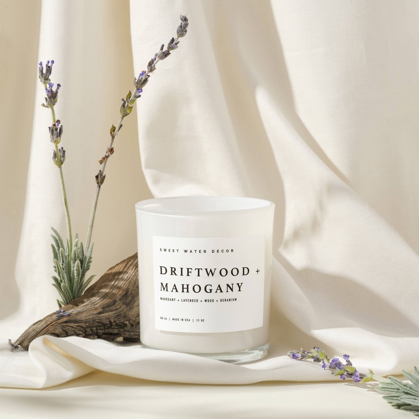 Sweet Water Decor -Driftwood and Mahogany 11 oz Soy Candle