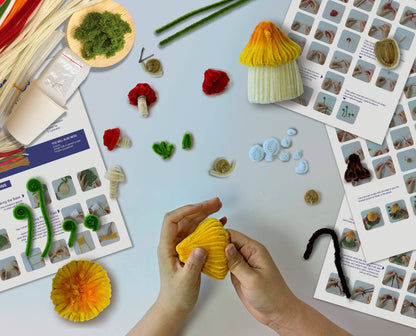 DIY Chenille Kit – Mushroom House