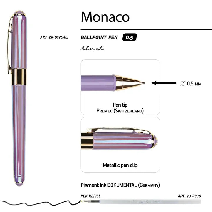 Monaco - Pearlescent Lavender Ballpoint Pen