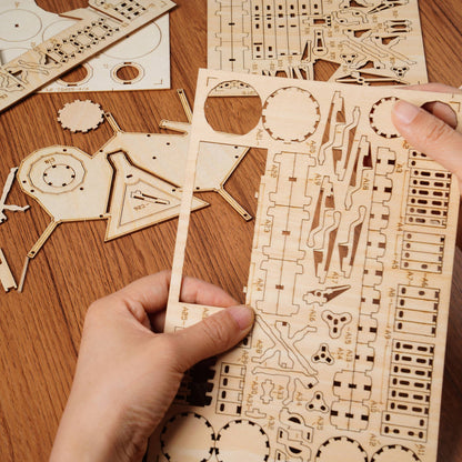3D Wood Puzzle: Drum Kit
