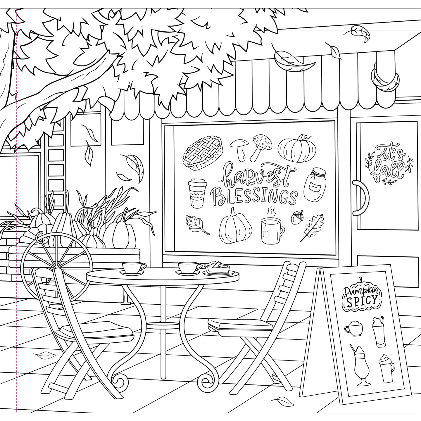 Autumn Dreams Adult Coloring Book