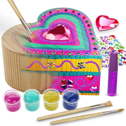 Paint Your Own Wooden Kids Treasure Box