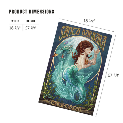Santa Barbara Mermaid Jigsaw Puzzle