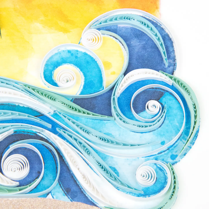 Surfing Paradise Quilling Card