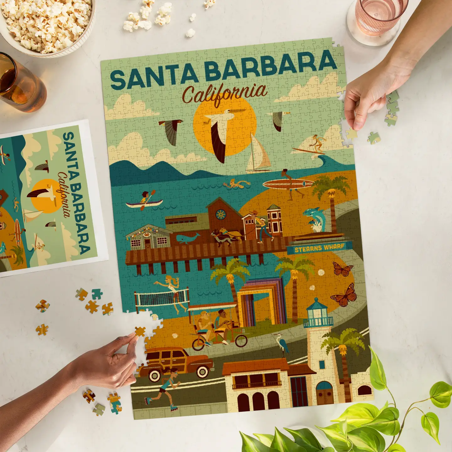 Downtown Santa Barbara Jigsaw Puzzle
