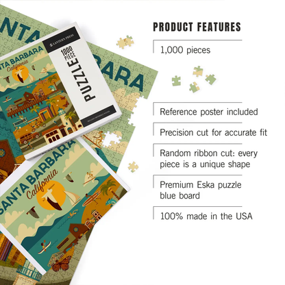 Downtown Santa Barbara Jigsaw Puzzle