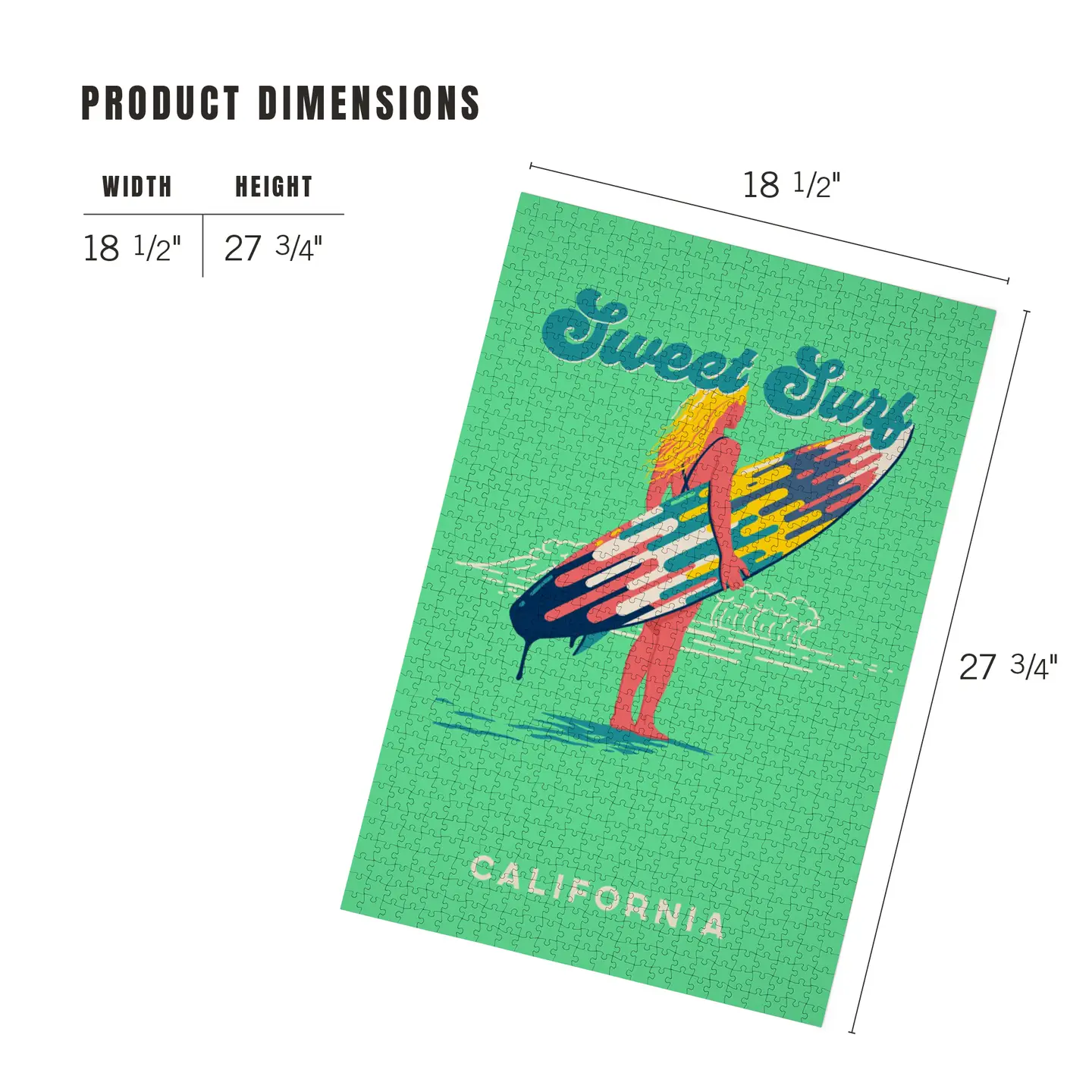 Sweet Surf California Jigsaw Puzzle