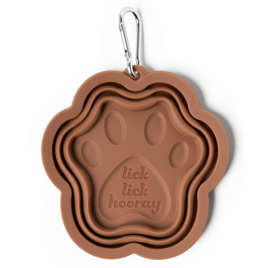 Modern Monkey Swag Collapsible Doggie Dish