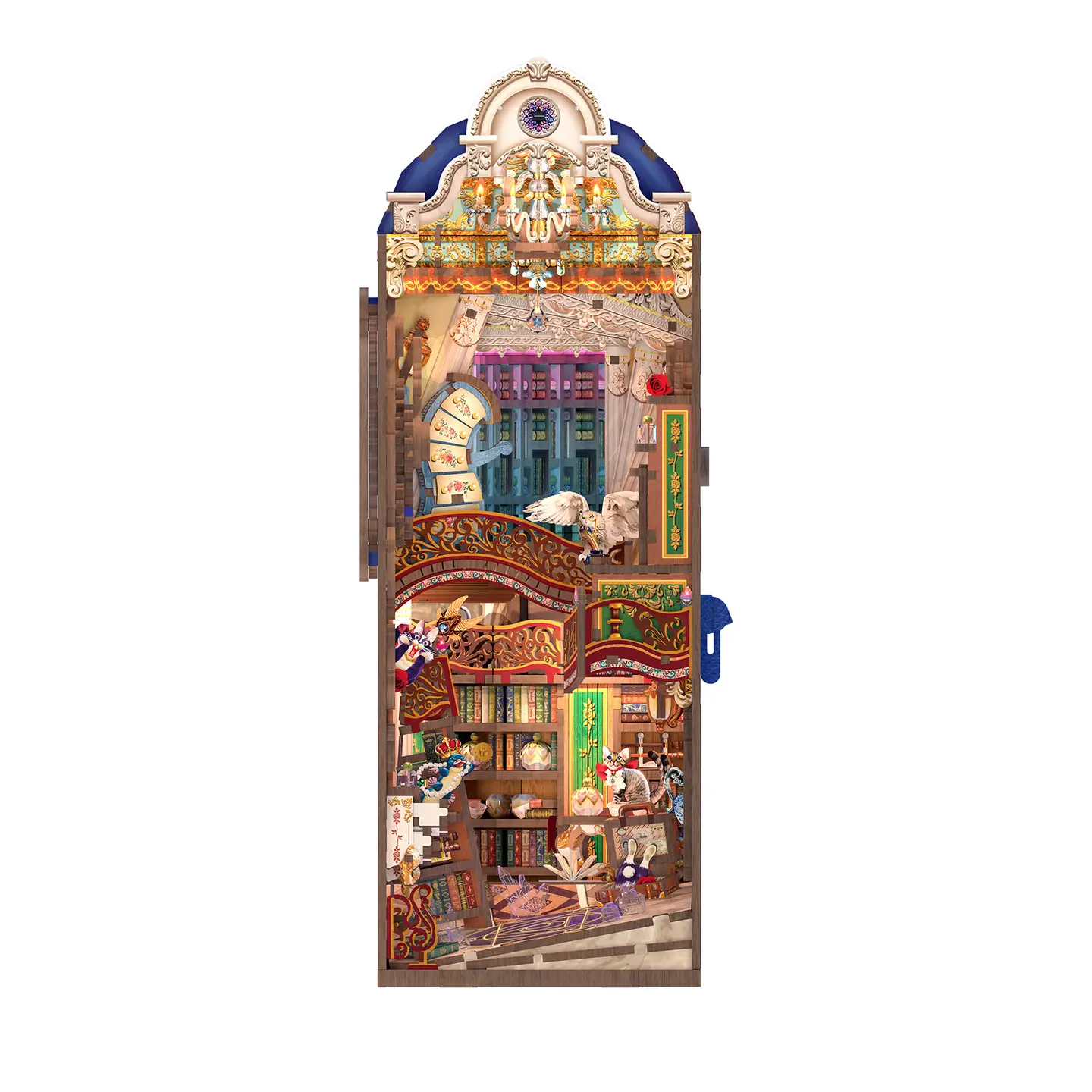 Diy Book Nook Kit: Magical Library w/ Dust Cover