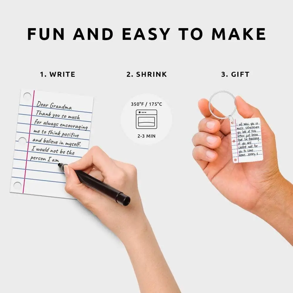 Little Letter Shrink Keyring