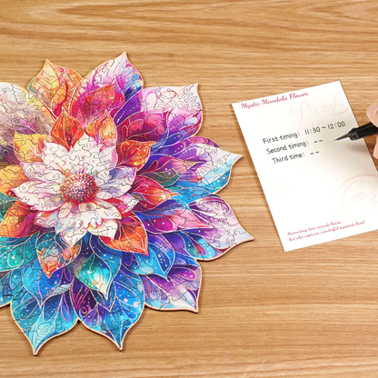 Rowood Mystic Mandala Flower 2D Wooden Puzzles