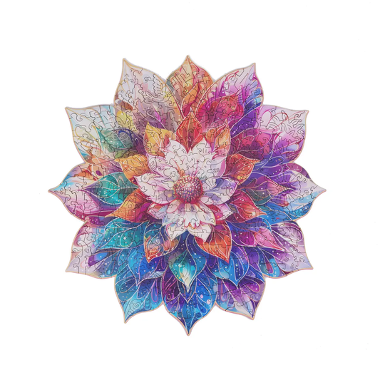 Rowood Mystic Mandala Flower 2D Wooden Puzzles