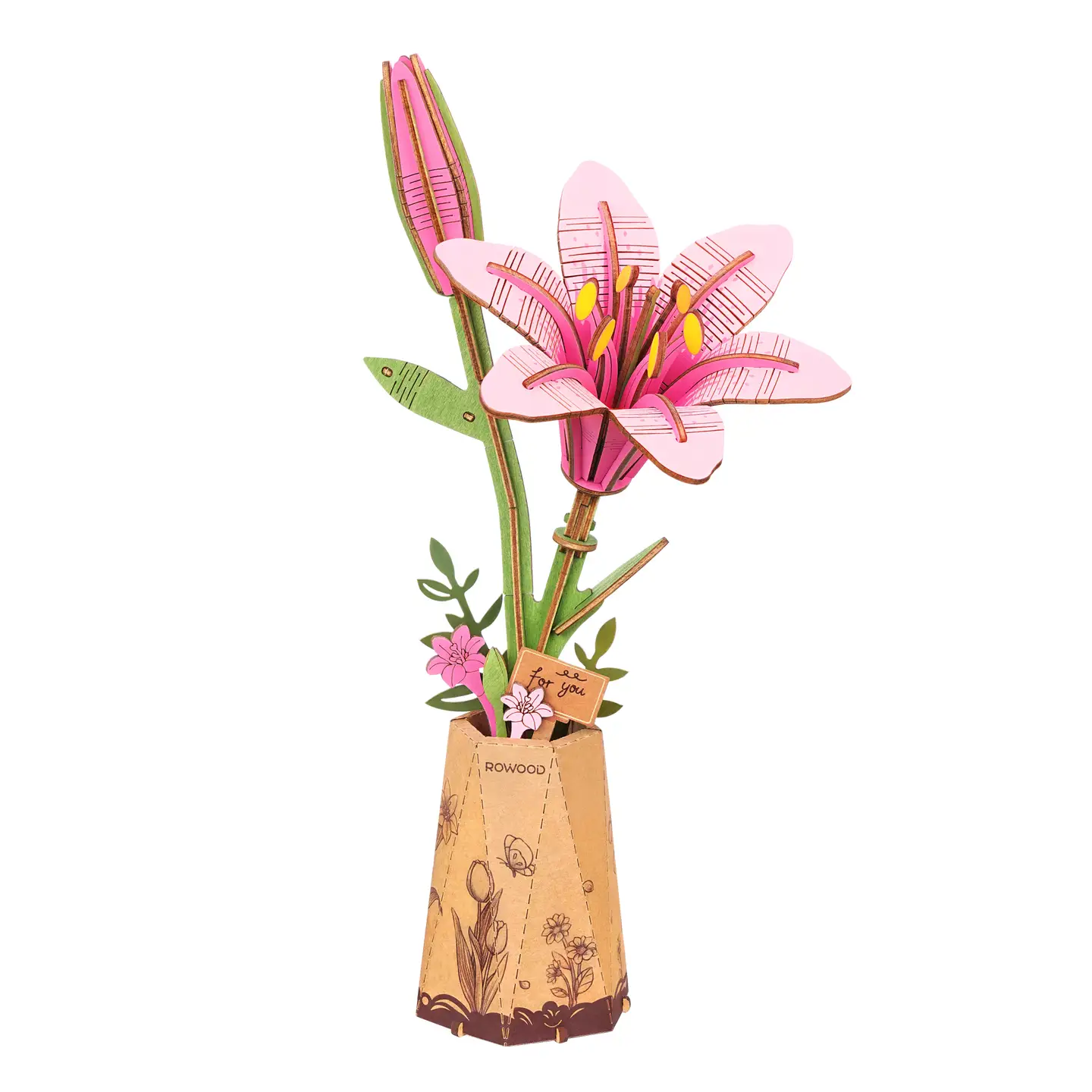 Wooden Bloom Craft Flowers