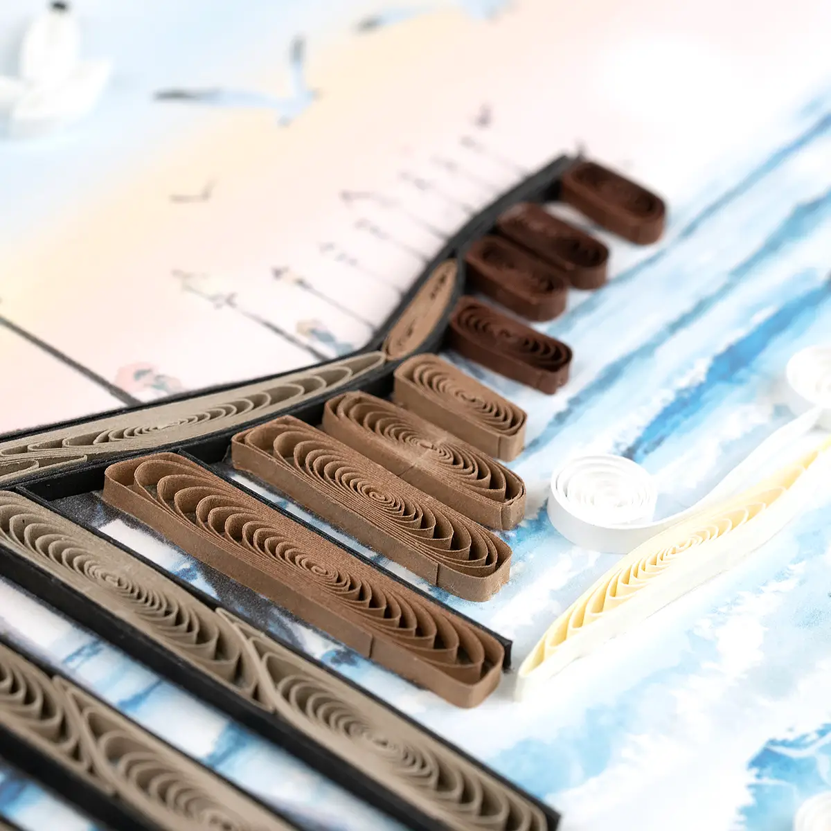 Quilled Pier Everyday Greeting Card