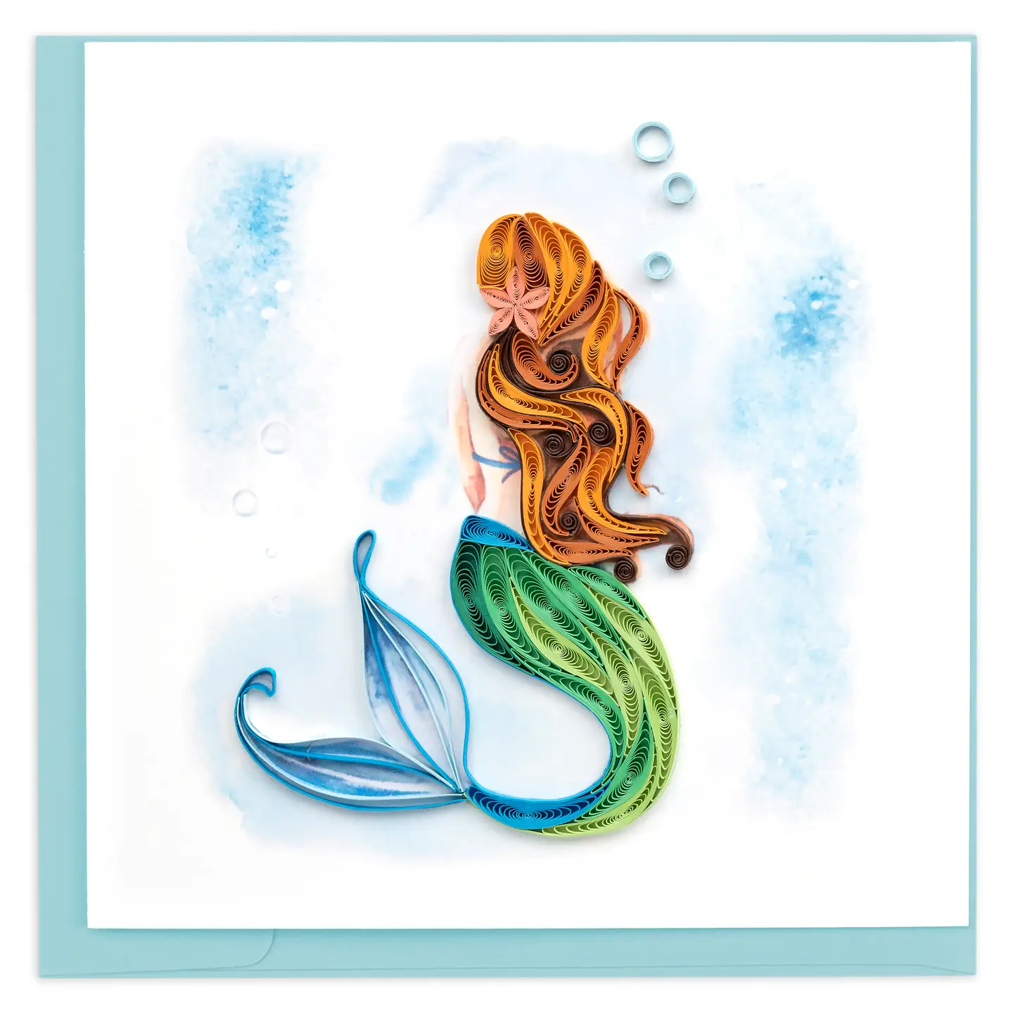 Mermaid Quilled Greeting Card