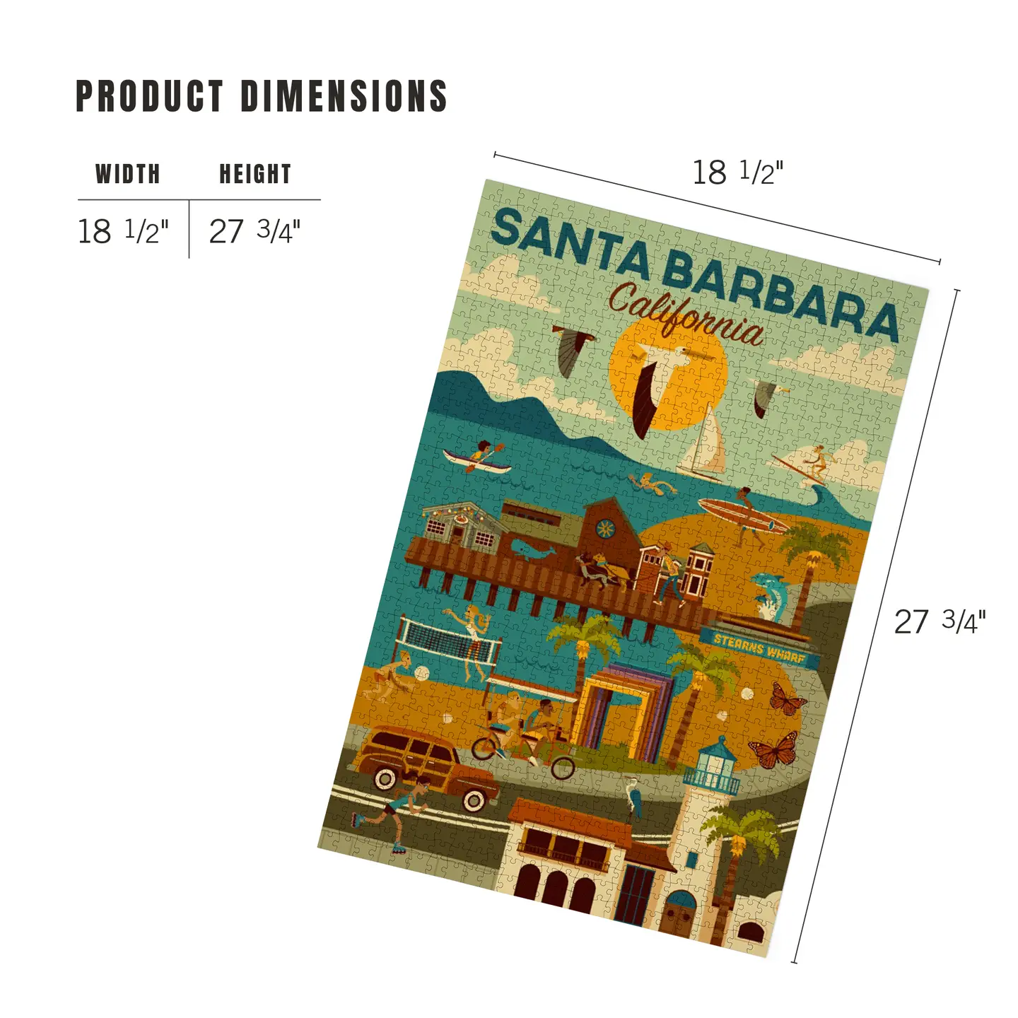 Downtown Santa Barbara Jigsaw Puzzle