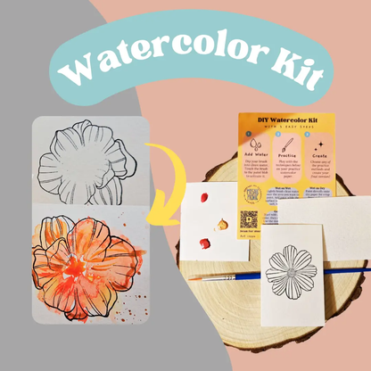 Beginner Watercolor DIY Craft Kit: Pride LGBTQ Greeting Card