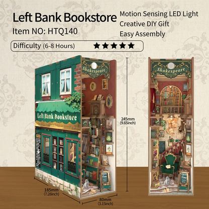 Diy Book Nook Kit: Left Bank Bookstore