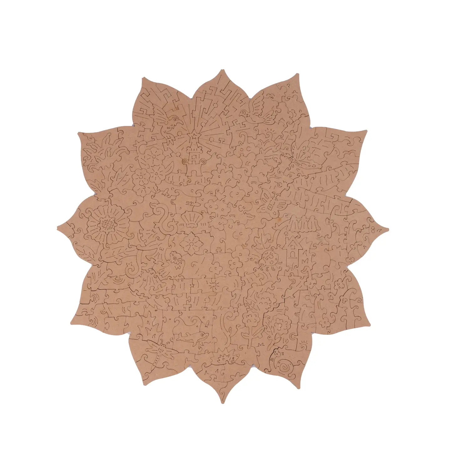 Rowood Mystic Mandala Flower 2D Wooden Puzzles