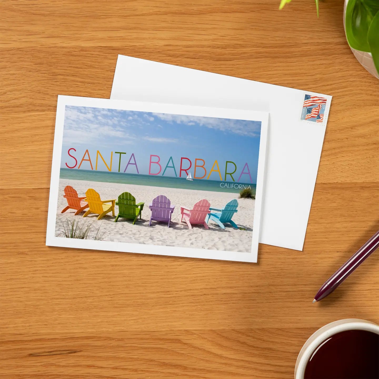 Santa Barbara Postcards - Rainbow Chairs