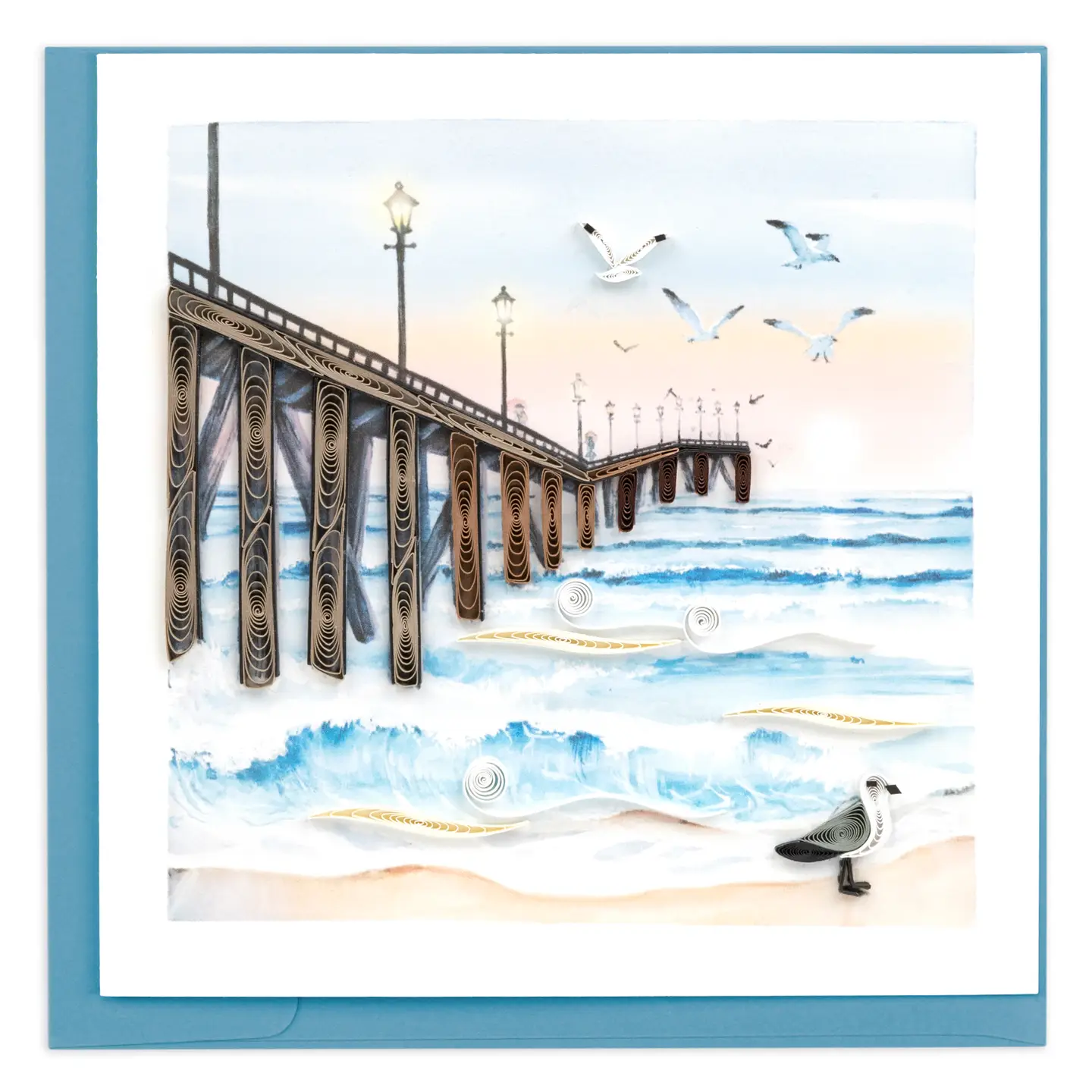 Quilled Pier Everyday Greeting Card