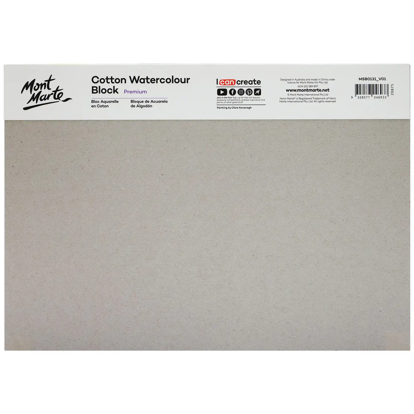 Cotton Watercolor Paper Block Premium 300gsm A4 11.7 X 8.3in