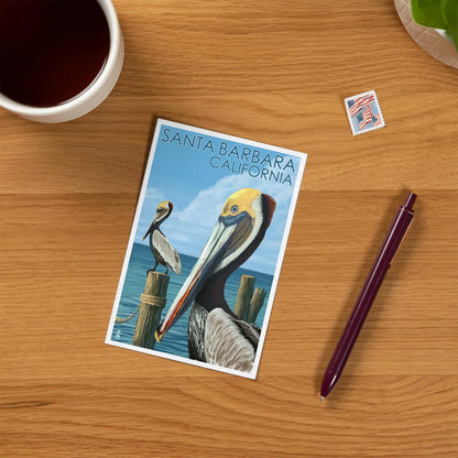 Santa Barbara Postcards - Pelicans