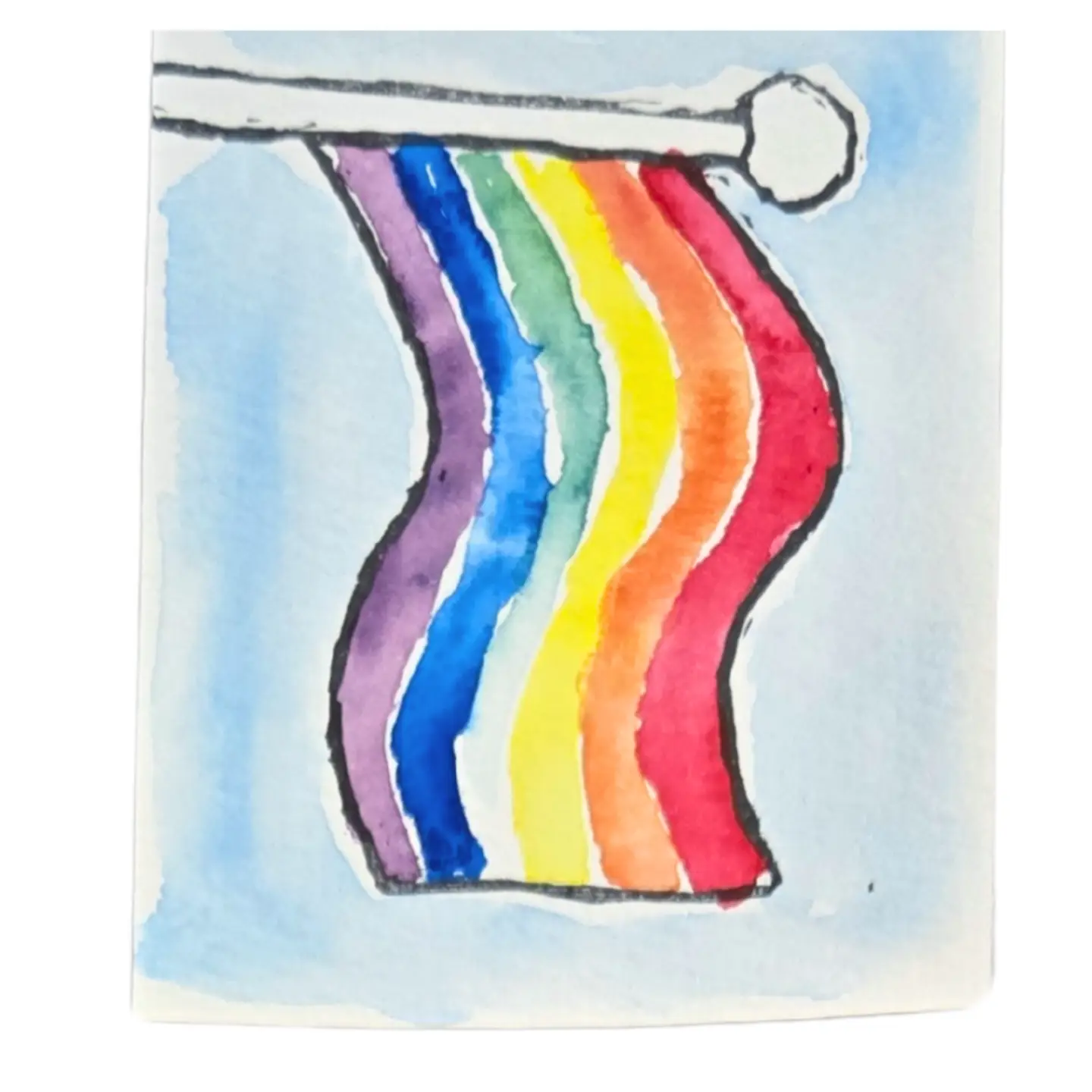 Beginner Watercolor DIY Craft Kit: Pride LGBTQ Greeting Card