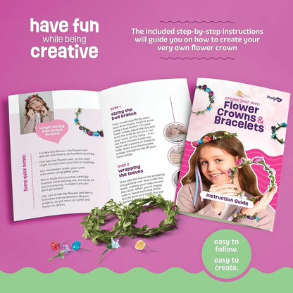 Flower Crowns & Bracelet Making Kit For Kids