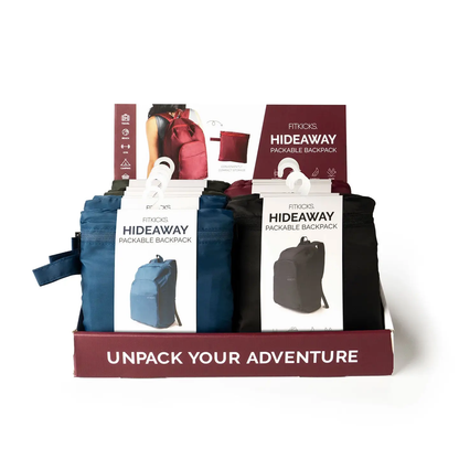 Fitkicks Hideaway Packable Backpack Assortment