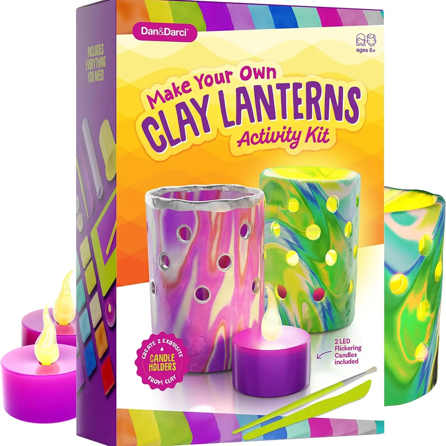 Light-Up Clay Lantern Making Kit
