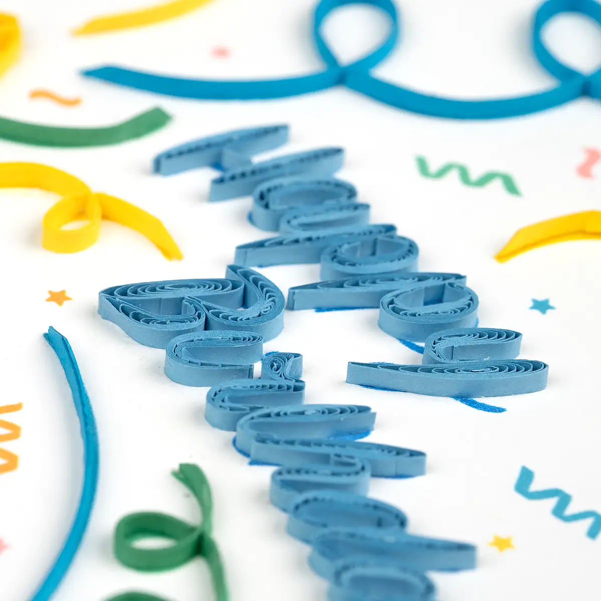 Birthday Confetti Quilled Greeting Card