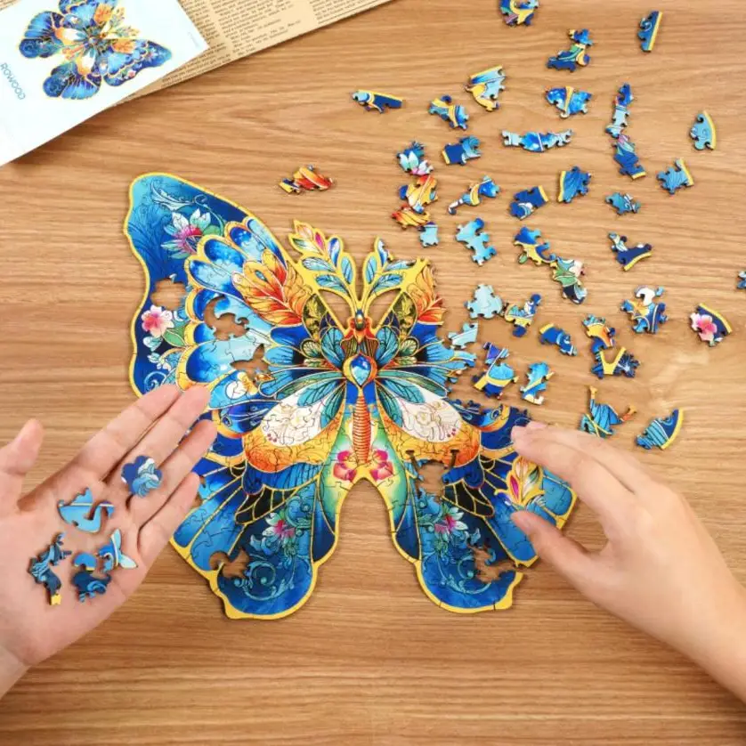 Rowood Morpho Helena Wooden Jigsaw Puzzle
