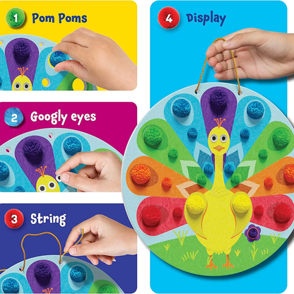 Pom Pom Arts & Crafts Kits For Toddlers