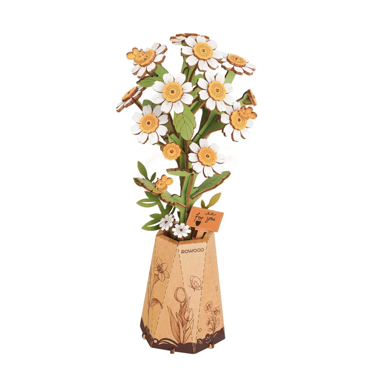 Wooden Bloom Craft Flowers