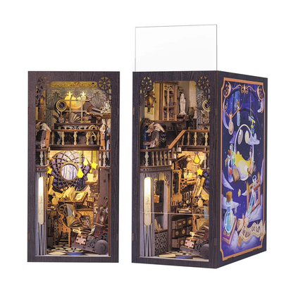 DIY Book Nook kit: Nebula Common Room with Dust Cover