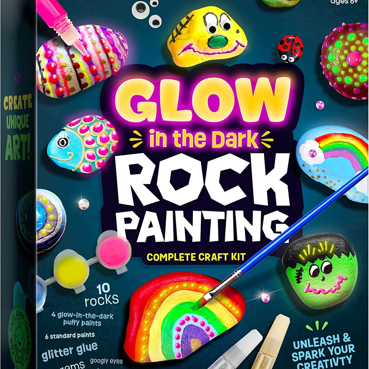 Glow In The Dark Rock Painting
