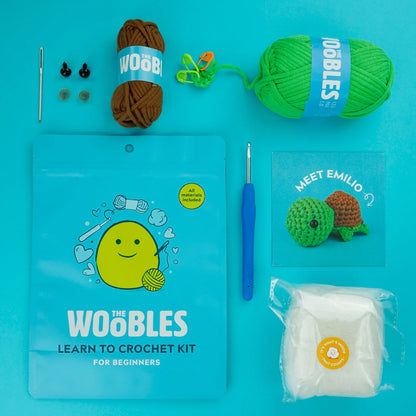 Emilio The Turtle - The Woobles Crochet Kit